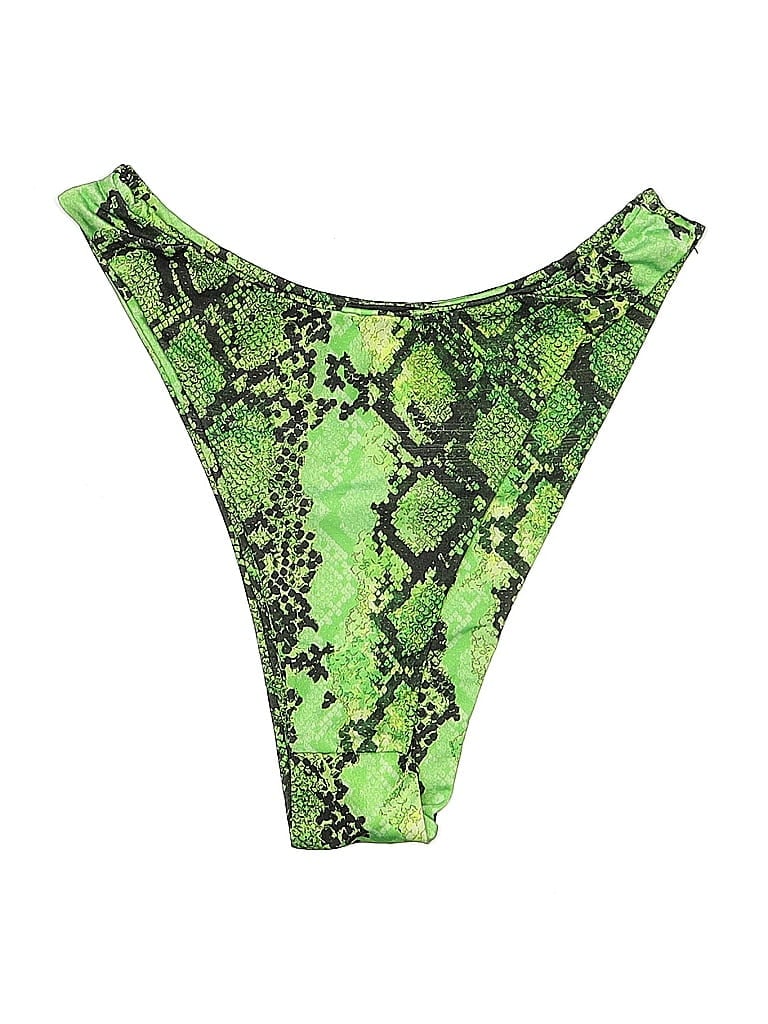 PRETTYLITTLETHING Pre-owned Swimsuit Bottoms In Green