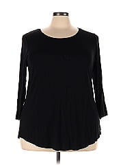 Jm Collection 3/4 Sleeve T Shirt