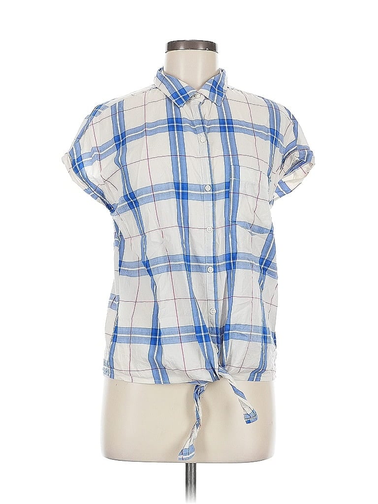 OLD NAVY Pre-owned Short Sleeve Blouse In Blue