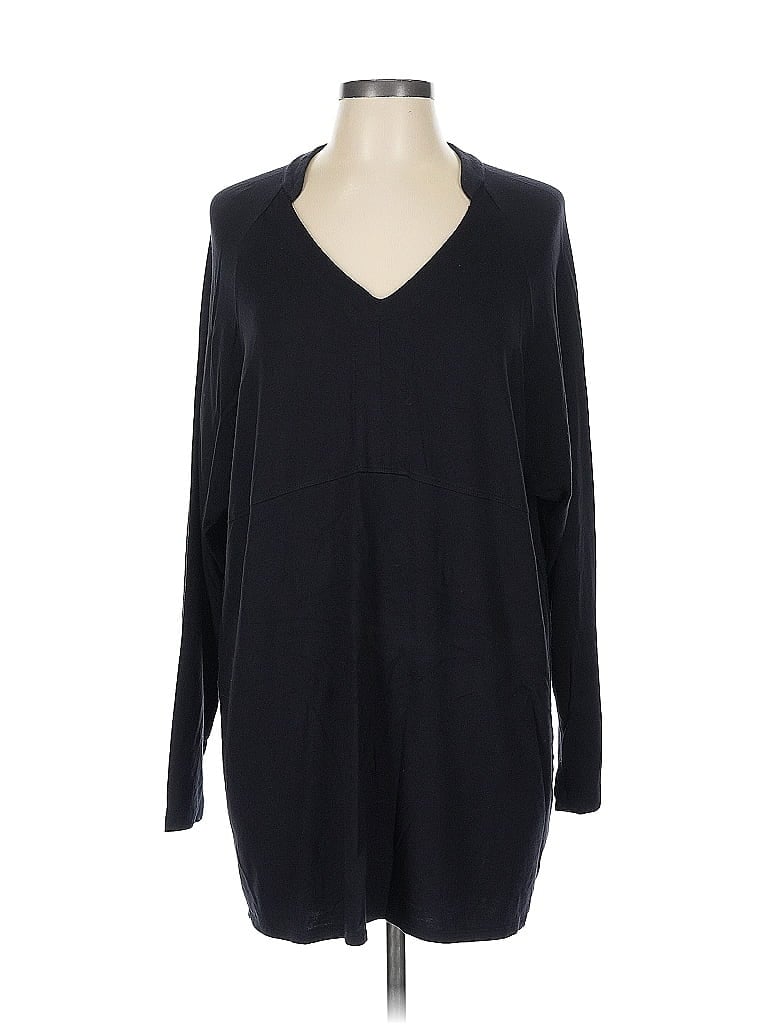 CABI Pre-owned Long Sleeve Top Black V Neck Tops