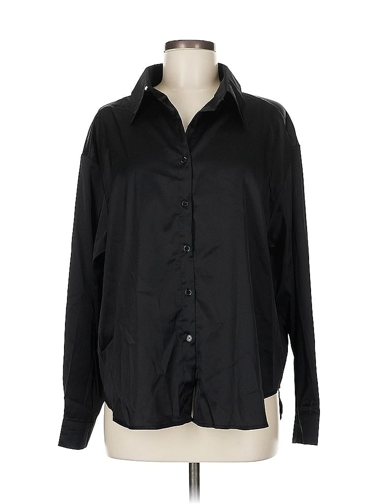 Pre-owned Unbranded Long Sleeve Blouse In Black