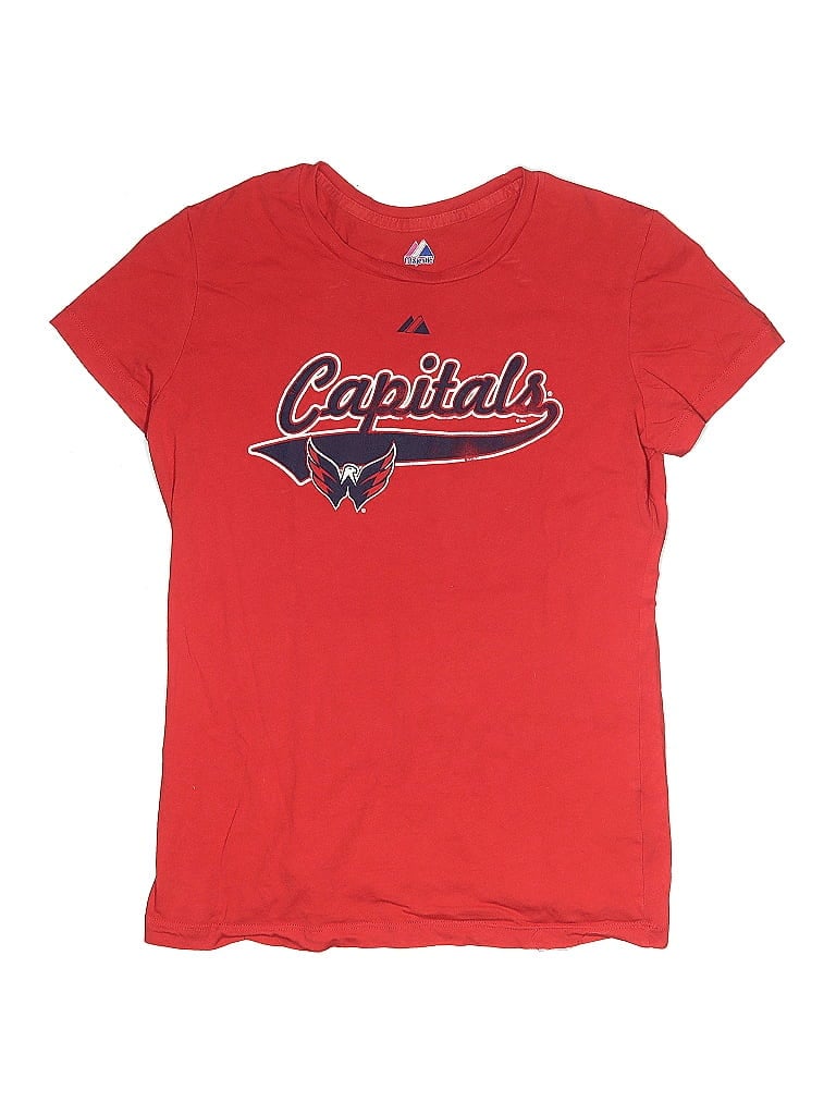 Pre-owned Majestic Kids' Short Sleeve T-shirt In Red