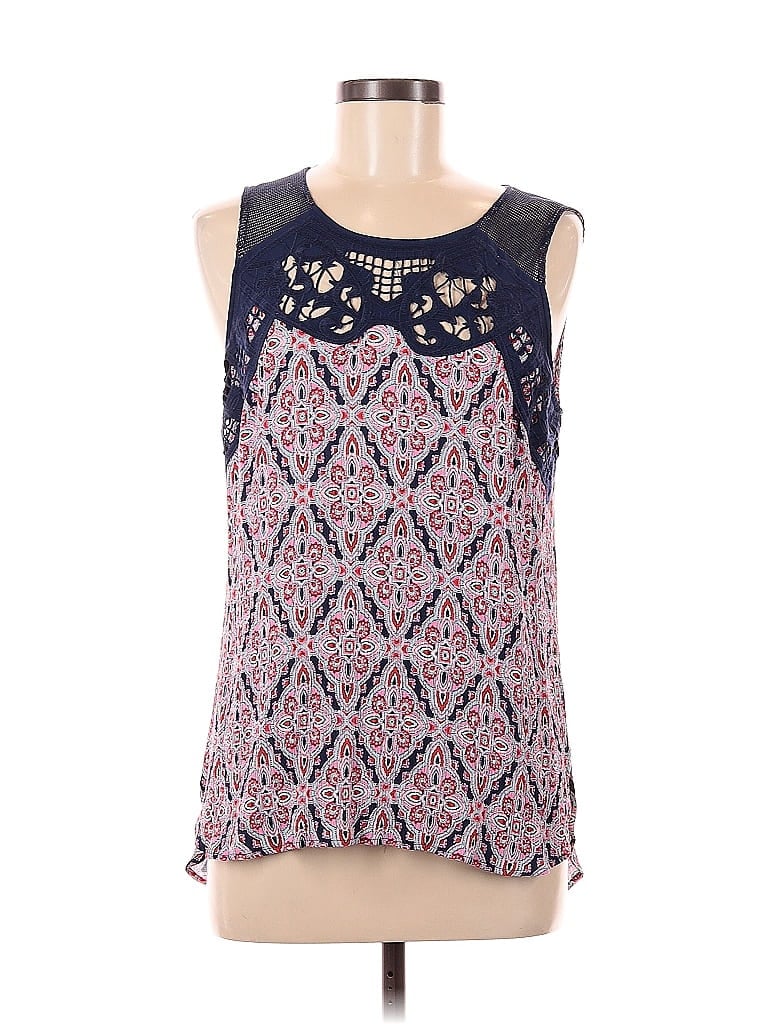 Pre-owned Pale Sky Sleeveless Blouse In Blue