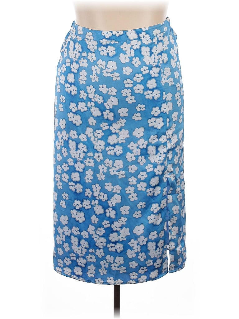 HALOGEN Pre-owned Casual Skirt In Blue