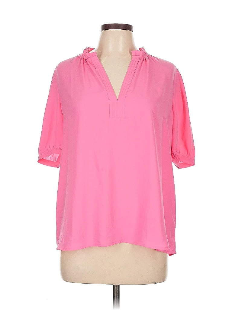 CURRENT AIR Pre-owned Short Sleeve Blouse In Pink