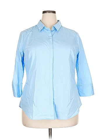 Liz Claiborne Career 3/4 Sleeve Button-Down Shirt (view 1)