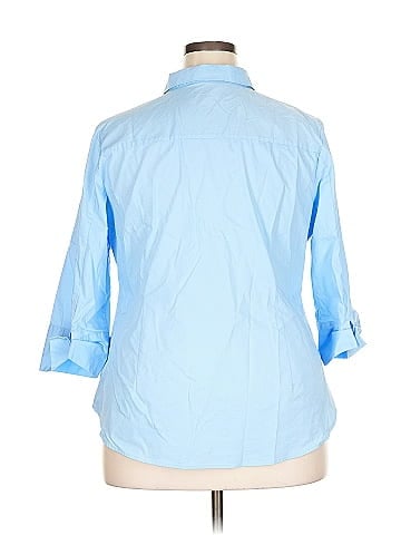Liz Claiborne Career 3/4 Sleeve Button-Down Shirt (view 2)