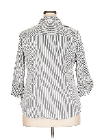 Liz Claiborne Career 3/4 Sleeve Button-Down Shirt (view 2)