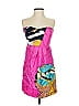 Tibi 100% Silk Tropical Pink Cocktail Dress Size S (estimated) - photo 1