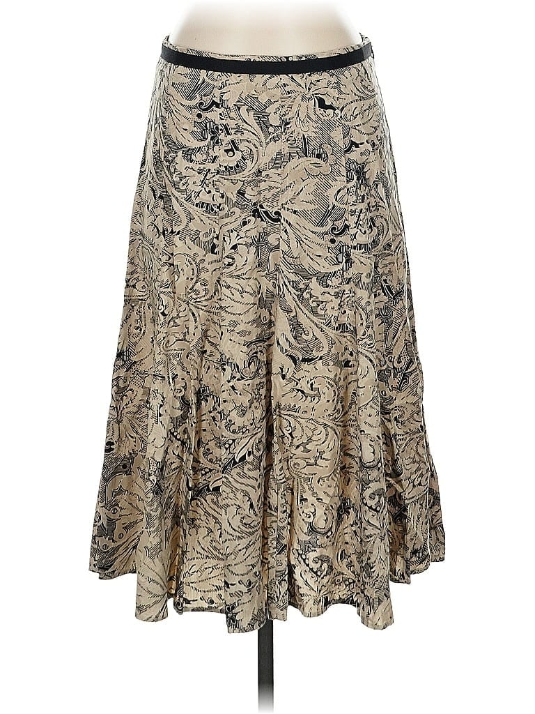 Pre-owned Christopher & Banks Casual Skirt In Gold