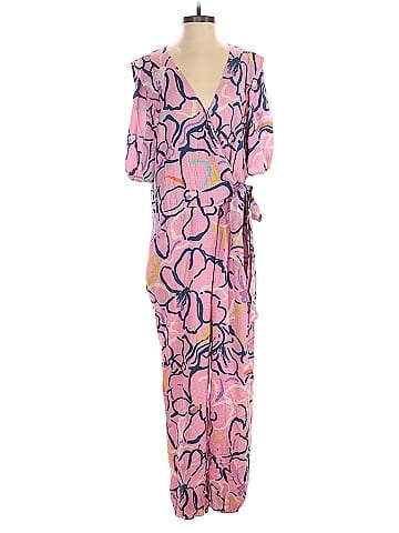 Tanya Taylor Pink Floral Jumpsuit (view 1)