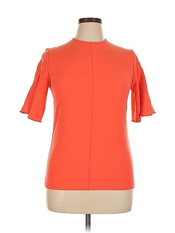 Victoria Victoria Beckham Flounce Hem Sleeve Top (view 1)