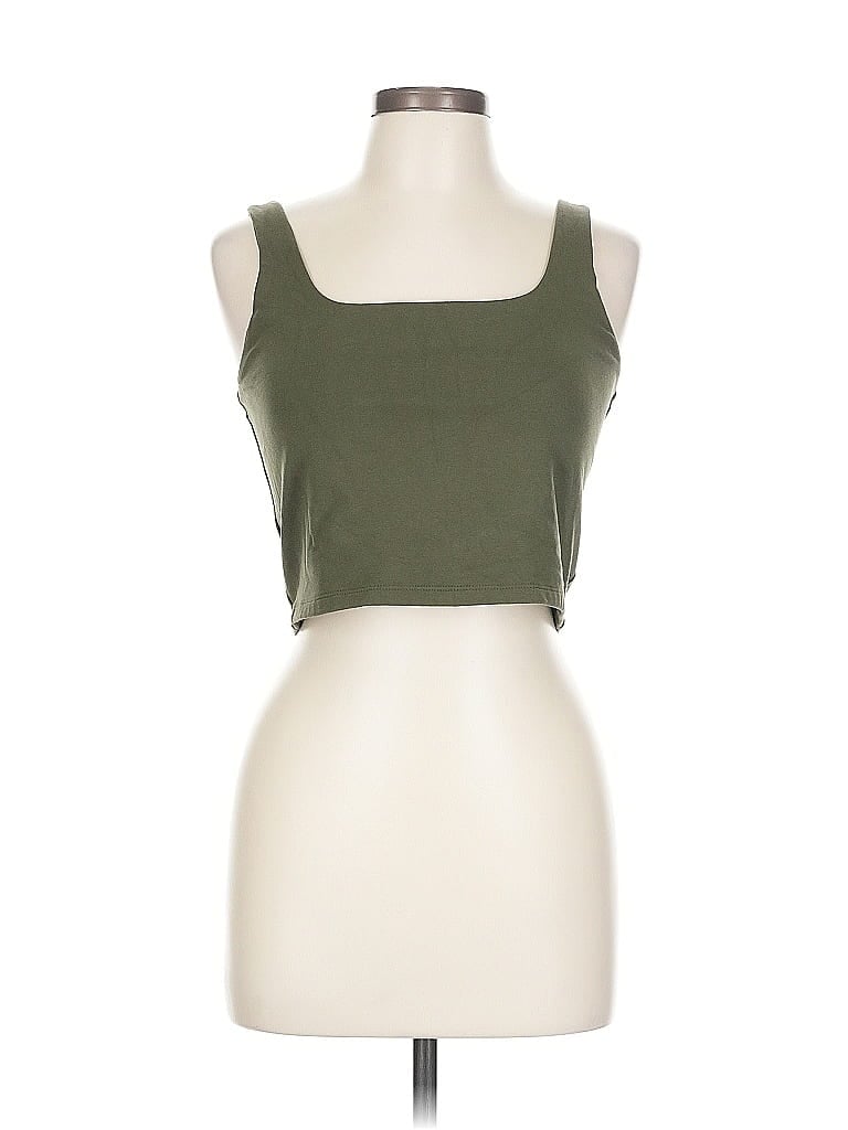 GAP Pre-owned Tank Top Green Strapless Neckline Tops