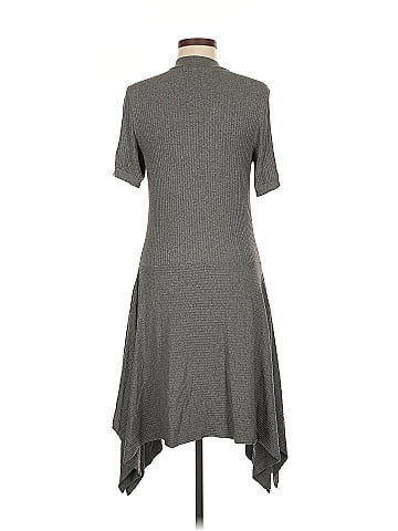 Susana Monaco Graphite Ribbed Dress (view 2)