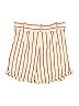 Matthew Bruch Stripes Ivory White Button Fly Shorts Size Med (2) - photo 2