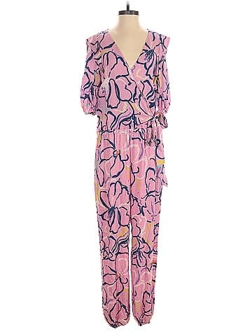 Tanya Taylor Pink Floral Jumpsuit (view 1)