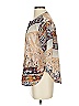 Carin Wester 100% Polyester Print Ivory 3/4 Sleeve Blouse Size XS - photo 5