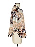 Carin Wester 100% Polyester Print Ivory 3/4 Sleeve Blouse Size XS - photo 4