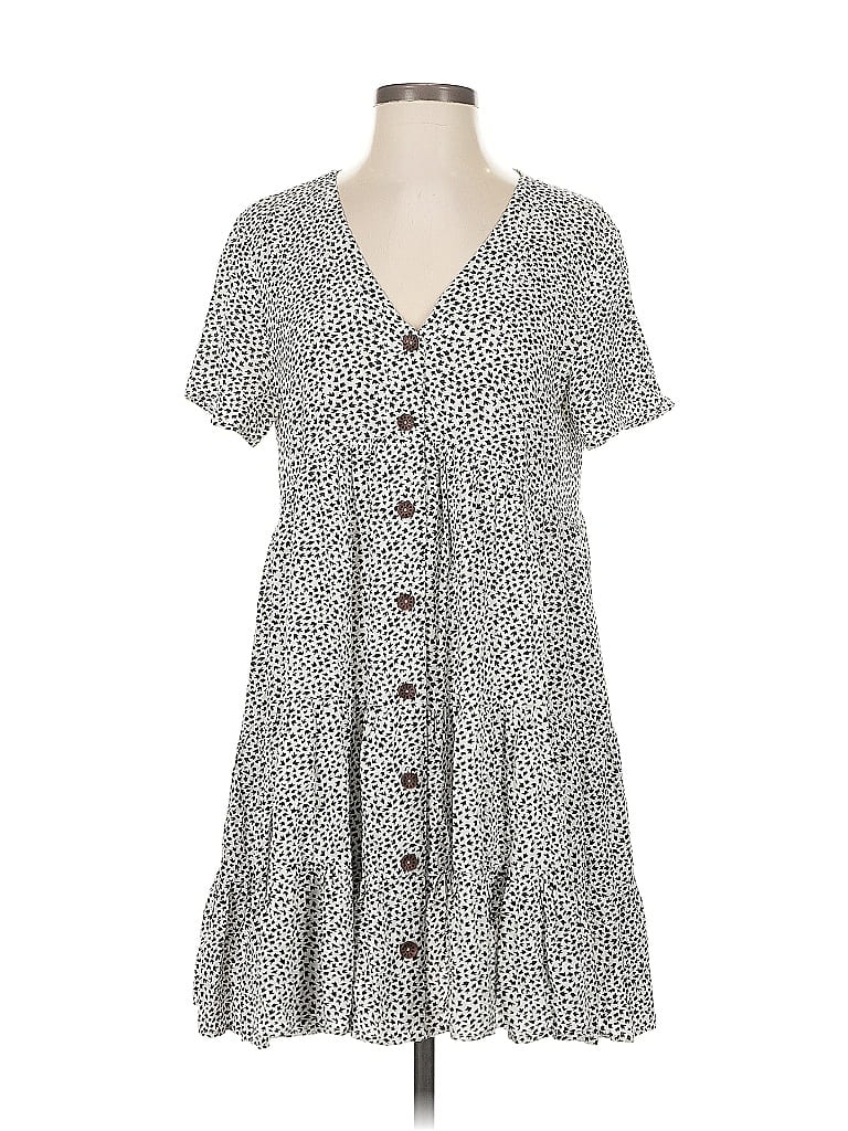 Pre-owned Ces Femme Casual Dress In Gray