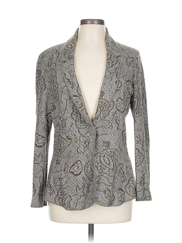 Armani Collezioni Gray Tan Cardigan Size 10 - photo 1