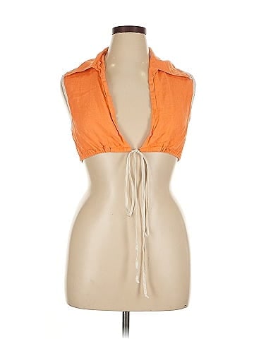 Matthew Bruch Tie Waist Crop Top (view 1)