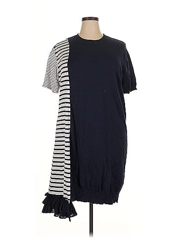Clu Mix Media Side Draped Dress (view 1)