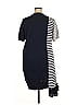 Clu 100% Cotton Blue Mix Media Side Draped Dress Size 3X - photo 2