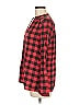 C. Wonder Plaid Red Long Sleeve Blouse Size M - photo 5