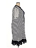 Clu 100% Cotton Blue Mix Media Side Draped Dress Size 3X - photo 4