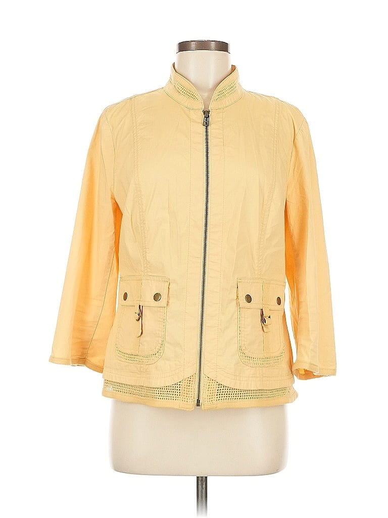 Pre-owned Chico's Raincoat In Yellow