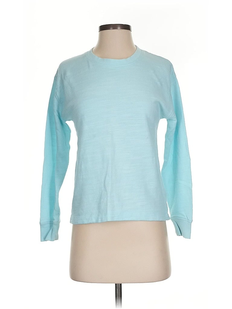 Pre-owned J.crew Factory Store Pullover Sweater In Blue