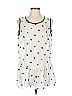 Charming Charlie 100% Polyester Ivory White Sleeveless Blouse Size L - photo 1