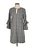 Waverly Grey Plaid Gray Tie Sleeve Plaid Shift Size XS - photo 1