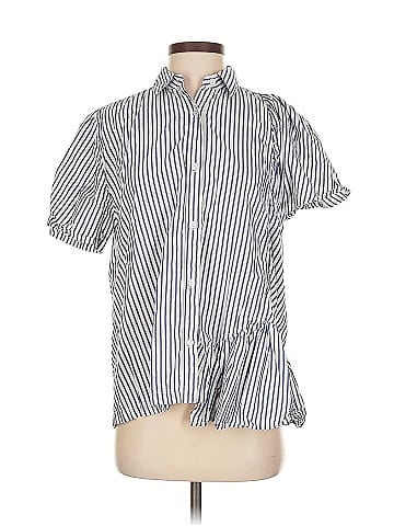 Clu Striped Ruffle Detail Shirt (view 1)