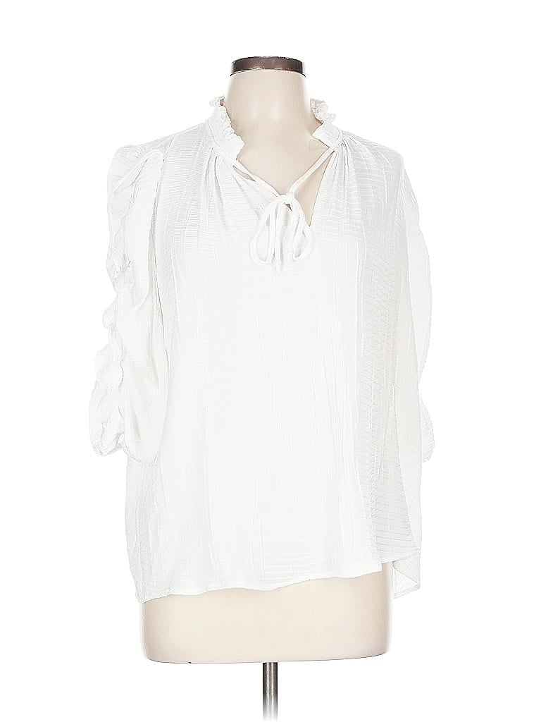 CURRENT AIR Pre-owned 3/4 Sleeve Blouse In White