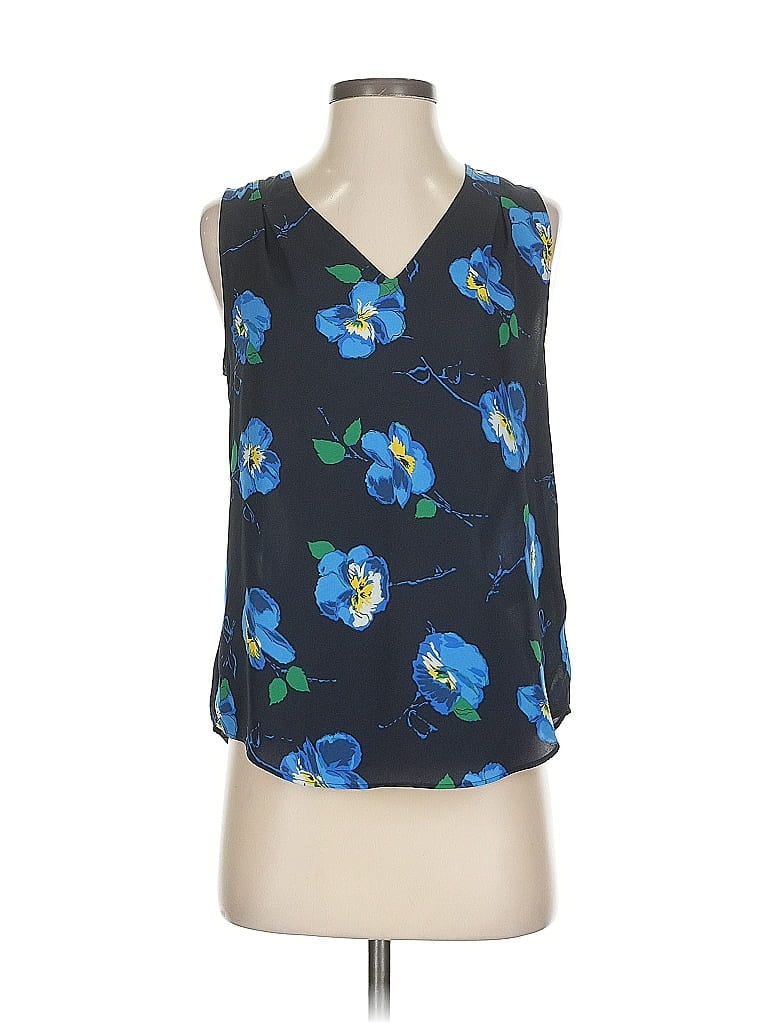 Pre-owned Banana Republic Sleeveless Blouse In Blue