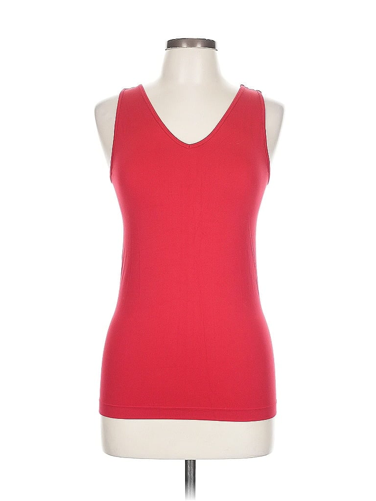 Pre-owned Apt. 9 Tank Top Red Plunge Neckline Tops