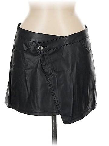 Future Collective Faux Leather Skirt (view 1)
