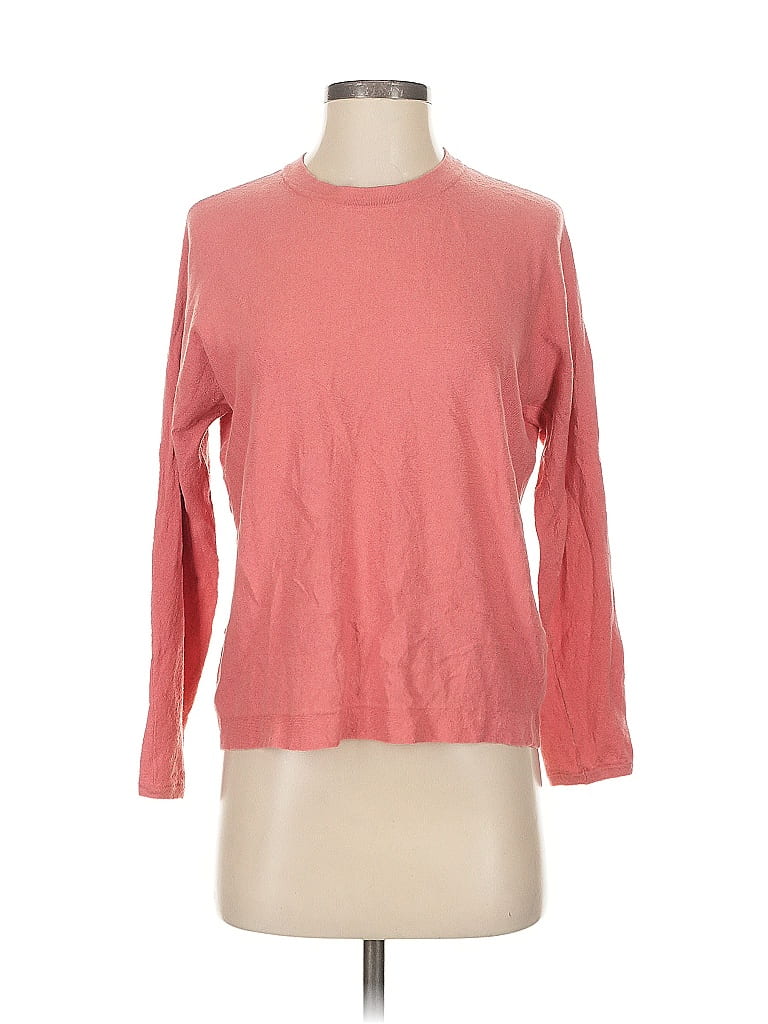 Pre-owned Eileen Fisher 3/4 Sleeve T-shirt In Pink