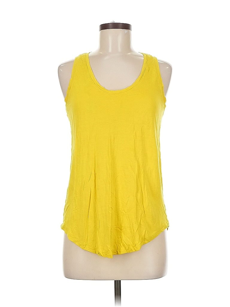 GAP Pre-owned Tank Top Yellow Halter Neckline Tops