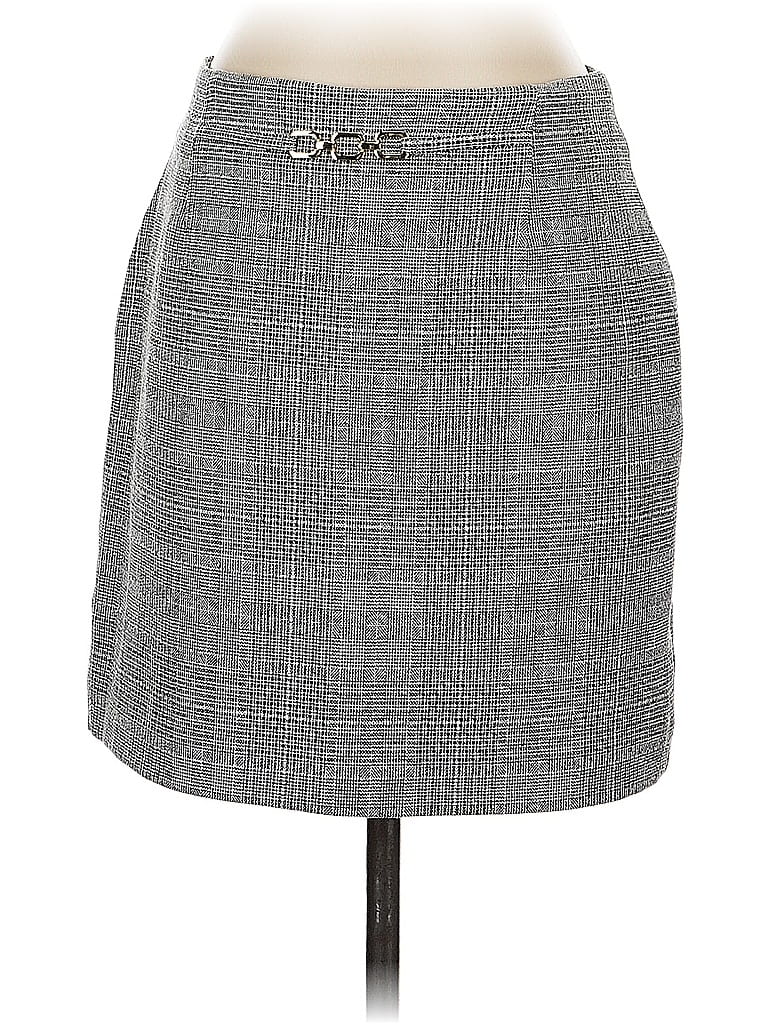 Pre-owned H&m Formal Skirt In Gray