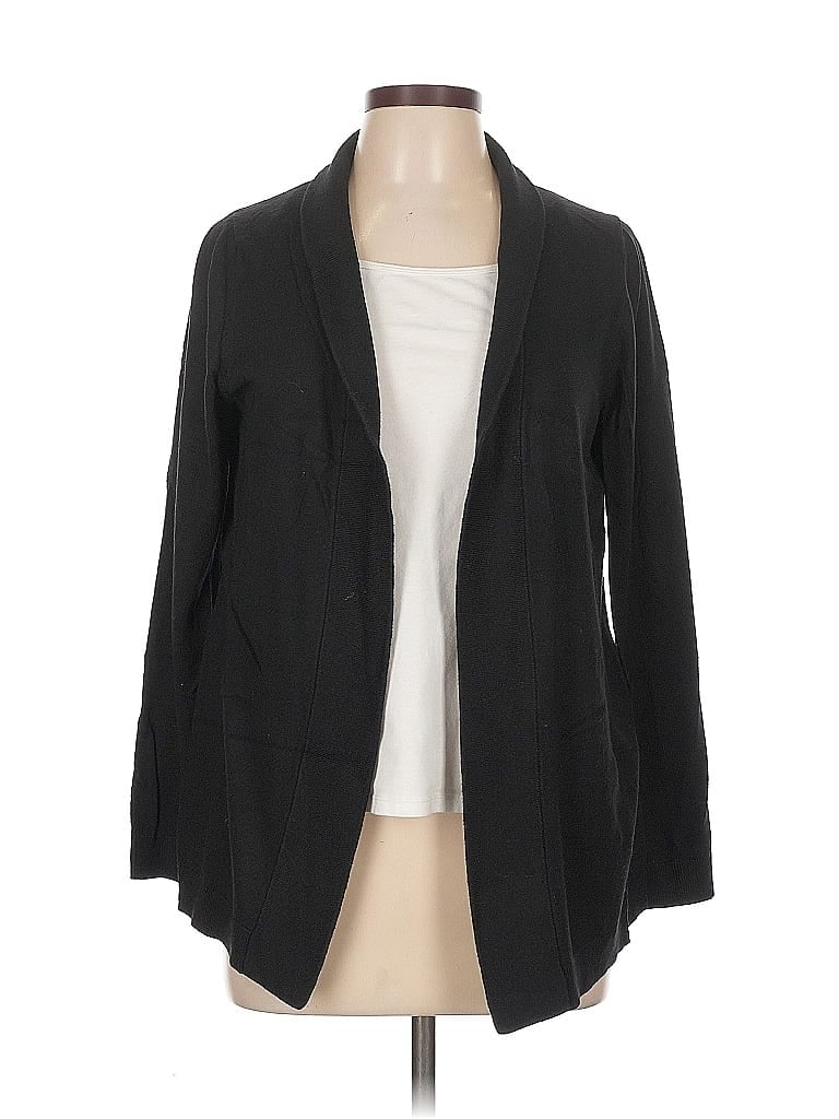 Pre-owned Talbots Outlet Cardigan Sweater In Black
