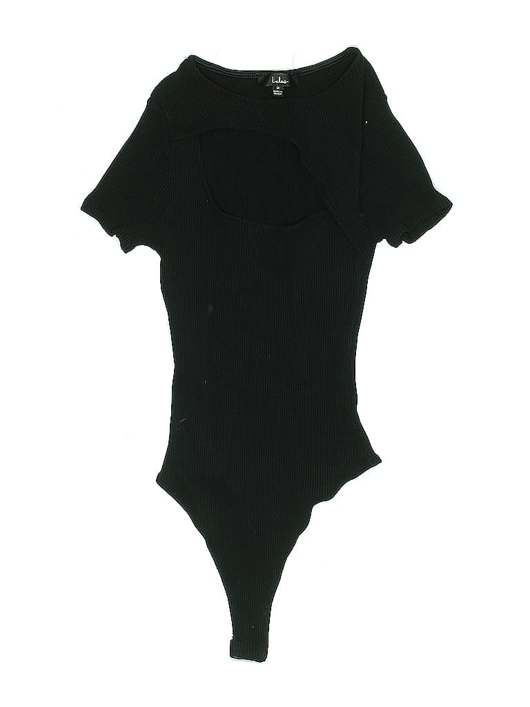 LULUS Pre-owned Bodysuit In Black