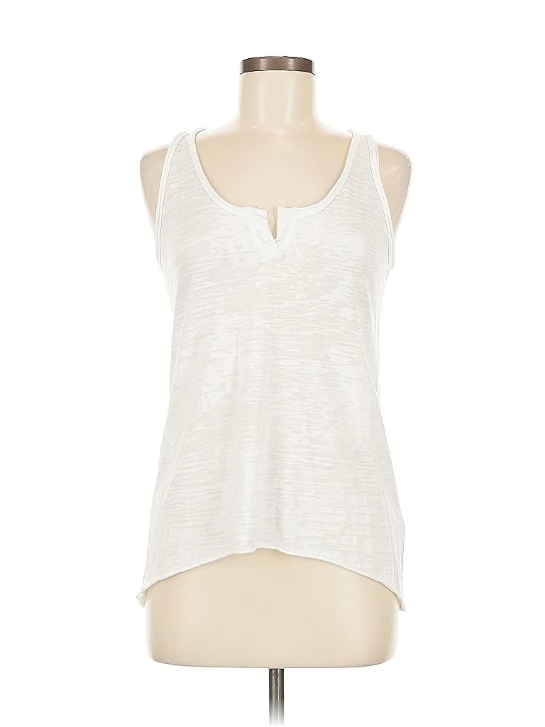 Pre-owned Nation Ltd. By Jen Menchaca Tank Top Ivory Halter Neckline Tops In White