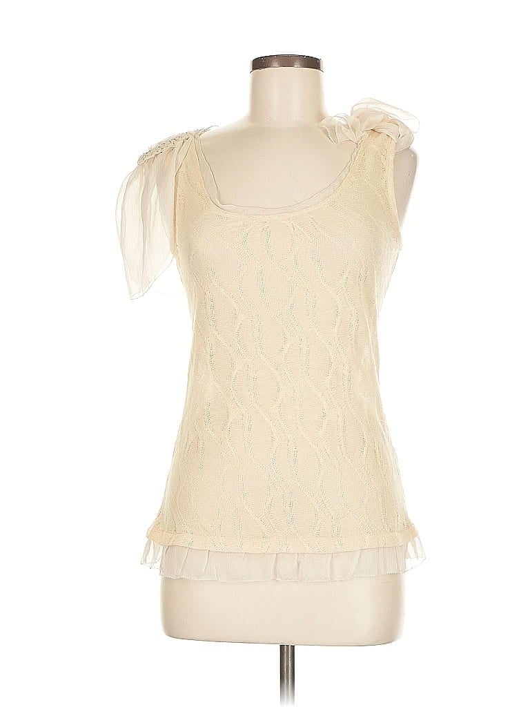 Pre-owned Assorted Brands Sleeveless Blouse In White