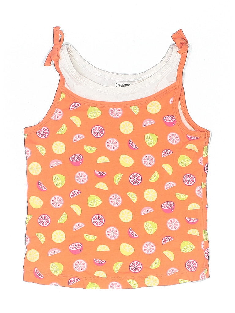 Pre-owned Gymboree Kids' Sleeveless Top Orange Halter Neckline Tops