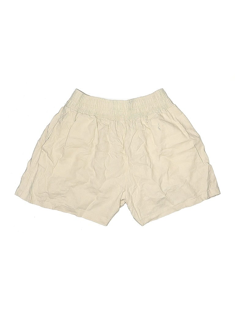 Pre-owned Ava & Viv Khaki Shorts In White