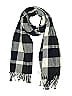 Plush Checkered-gingham Gray Blue Scarf One size - photo 1