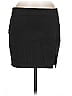 Papaya Solid Black Casual Skirt Size M - photo 1