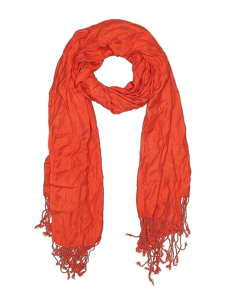 Pre-owned Unbranded Scarf In Orange